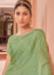 Picture of Fine Chiffon & Satin Dark Sea Green Saree