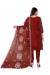 Picture of Comely Organza Maroon Straight Cut Salwar Kameez