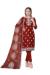 Picture of Comely Organza Maroon Straight Cut Salwar Kameez