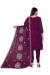 Picture of Delightful Organza Purple Straight Cut Salwar Kameez