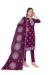 Picture of Delightful Organza Purple Straight Cut Salwar Kameez