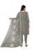 Picture of Good Looking Organza Grey Straight Cut Salwar Kameez