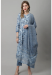 Picture of Appealing Cotton Sky Blue Readymade Salwar Kameez