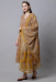 Picture of Marvelous Cotton Dark Khaki Readymade Salwar Kameez