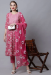 Picture of Fine Cotton Hot Pink Readymade Salwar Kameez