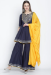 Picture of Fine Cotton Navy Blue Readymade Salwar Kameez