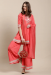 Picture of Enticing Cotton Light Coral Readymade Salwar Kameez