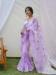 Picture of Well Formed Organza Violet Saree