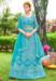 Picture of Well Formed Net Cadet Blue Lehenga Choli