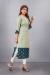 Picture of Nice Silk & Organza Tan Kurtis And Tunic