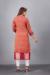 Picture of Fine Silk & Organza Salmon Kurtis And Tunic