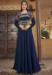 Picture of Charming Satin Midnight Blue Readymade Gown