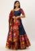 Picture of Fascinating Silk Navy Blue Lehenga Choli