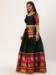 Picture of Sightly Silk Dark Olive Green Lehenga Choli