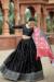 Picture of Alluring Silk Black Lehenga Choli