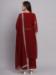 Picture of Pretty Georgette Maroon Readymade Salwar Kameez