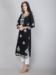 Picture of Delightful Rayon Black Kurtis & Tunic