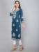 Picture of Delightful Rayon Midnight Blue Kurtis & Tunic