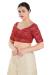 Picture of Amazing Chiffon Dark Red Designer Blouse