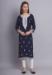 Picture of Graceful Rayon Navy Blue Kurtis & Tunic