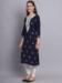 Picture of Graceful Rayon Navy Blue Kurtis & Tunic