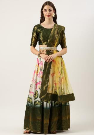 Picture of Taking Silk Wheat Lehenga Choli