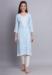 Picture of Wonderful Rayon Light Steel Blue Kurtis & Tunic