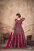 Picture of Alluring Net Maroon Anarkali Salwar Kameez