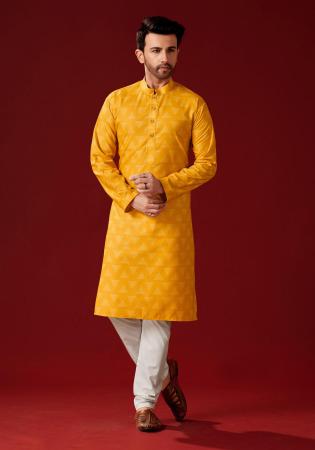 Picture of Lovely Cotton Golden Rod Kurtas