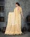 Picture of Excellent Chiffon Pale Golden Rod Saree