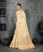 Picture of Excellent Chiffon Pale Golden Rod Saree