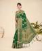 Picture of Lovely Chiffon Forest Green Saree