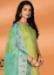 Picture of Gorgeous Silk Dark Khaki Straight Cut Salwar Kameez