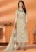 Picture of Marvelous Silk Tan Straight Cut Salwar Kameez