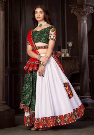 Picture of Georgette & Silk Light Steel Blue Lehenga Choli