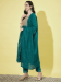 Picture of Charming Chiffon Teal Readymade Salwar Kameez