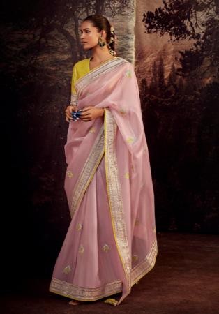 Picture of Classy Silk Rosy Brown Saree