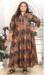 Picture of Splendid Rayon Dark Khaki Readymade Gown