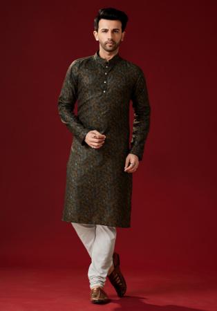 Picture of Superb Cotton Saddle Brown Kurtas