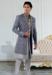 Picture of Bewitching Silk Dark Slate Grey Sherwani