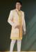 Picture of Ravishing Silk Navajo White & White Sherwani