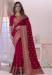 Picture of Gorgeous Silk Dark Red Saree