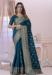 Picture of Delightful Silk Dark Slate Grey Saree