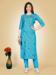 Picture of Comely Rayon Light Steel Blue Kurtis & Tunic