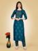 Picture of Wonderful Rayon Teal Kurtis & Tunic