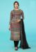 Picture of Grand Georgette Black Straight Cut Salwar Kameez