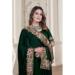 Picture of Bewitching Silk Forest Green Saree