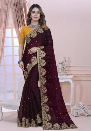 Picture of Appealing Silk Dark Green Saree