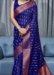 Picture of Elegant Silk Midnight Blue Saree