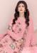 Picture of Georgette Dark Salmon Straight Cut Salwar Kameez